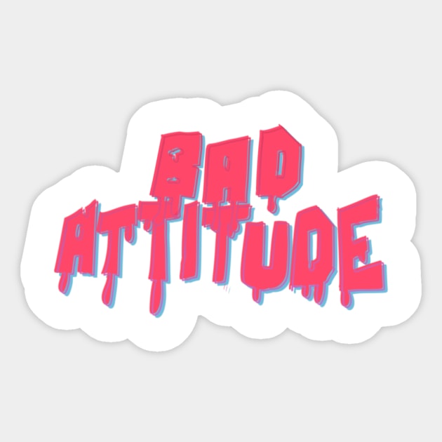 Bad Attitude Sticker by CharlotteCinnamon